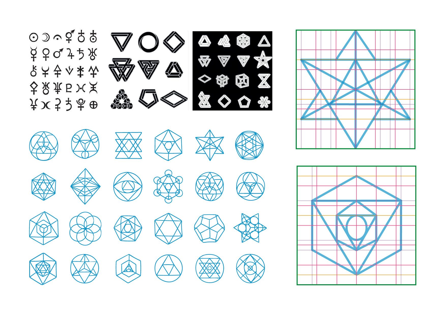 Medusa pictogram studies
